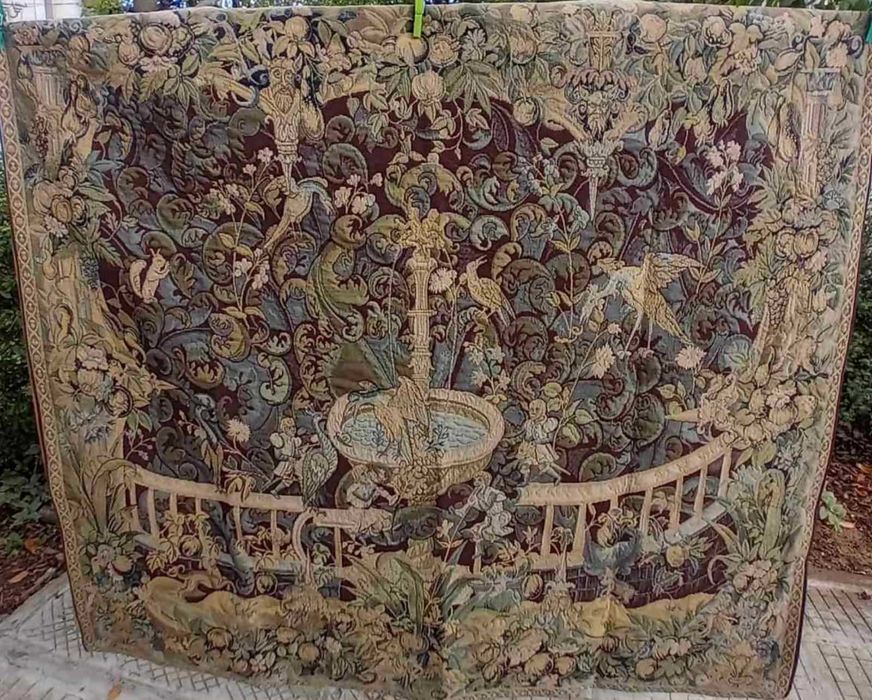 Пътека, Килим френски за стена, кувертюра ръчно тъкана вълна, жакард