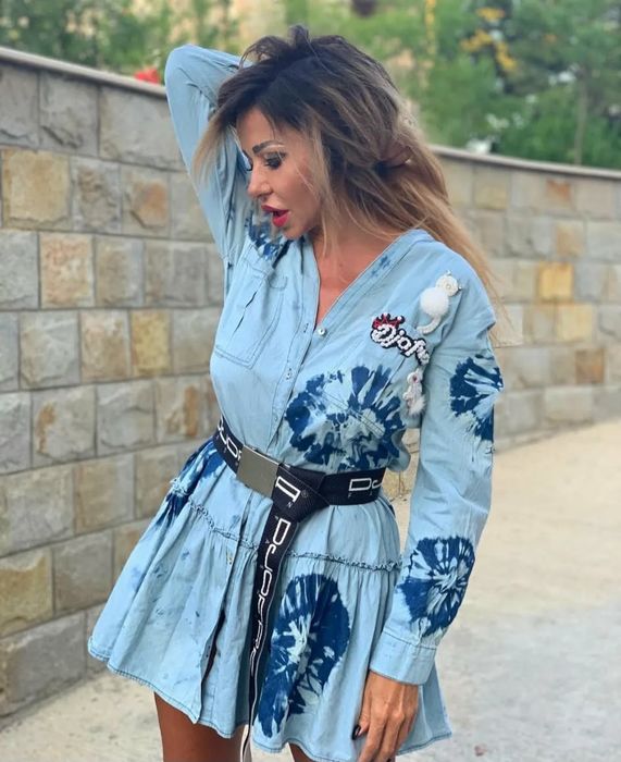 Djofra, уникална дамска рокличка М размер