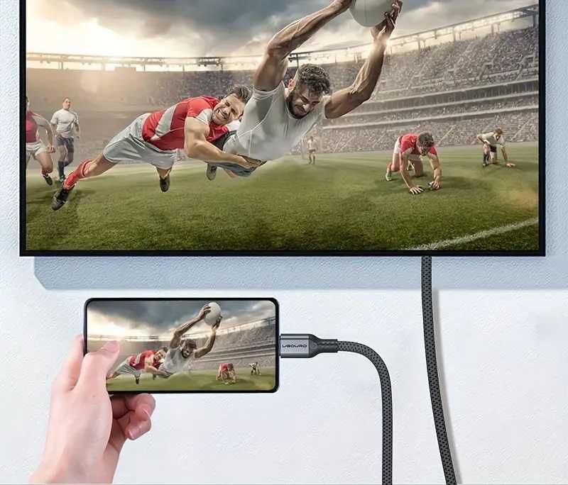 Кабел комбиниран UGOURD USB-C до DP 1.4A за телевизор 8K/60Hz,4K/240Hz