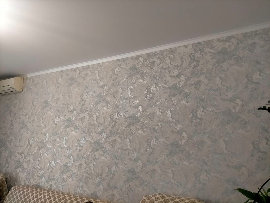 Побелка, обои, левка