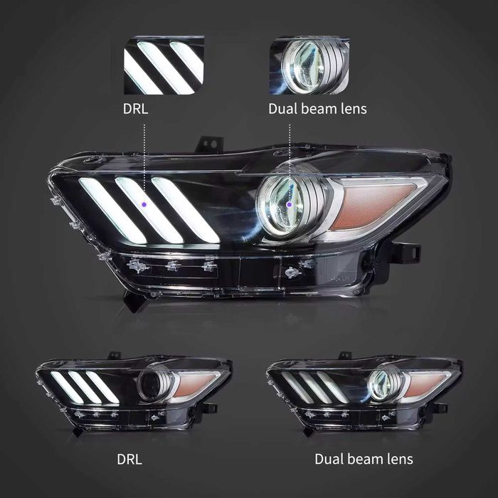 Комплект LED фарове за Форд Мустанг 2015 - 2017 USA Mustang