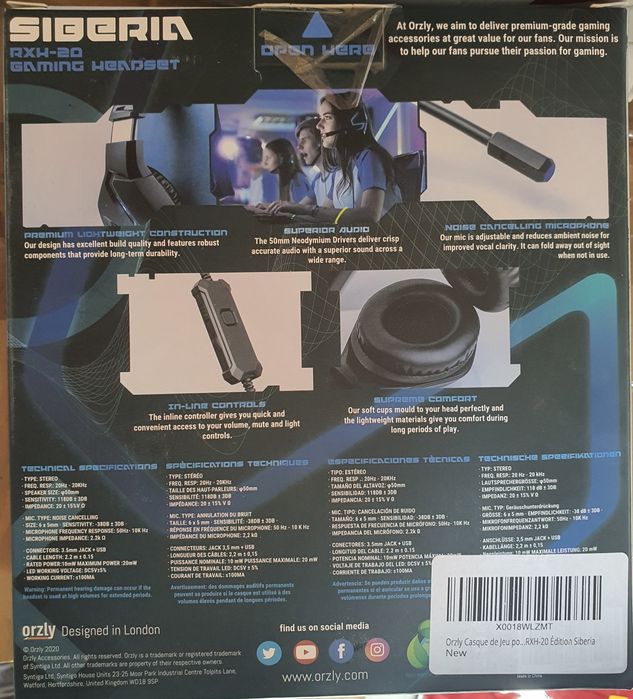 Casti gaming Orzly ,sigilate