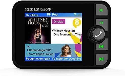 Ново DAB+ Bluetooth FM Трансмитер с LCD и TF/AUX за Авто Радио кола