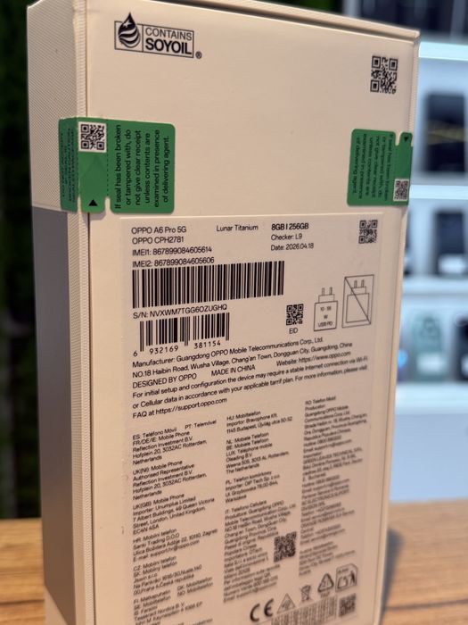 Oppo A6 PRO 5g 256gb Lunar titanium/Nou/Garantie 12 luni @atsgsm.ro