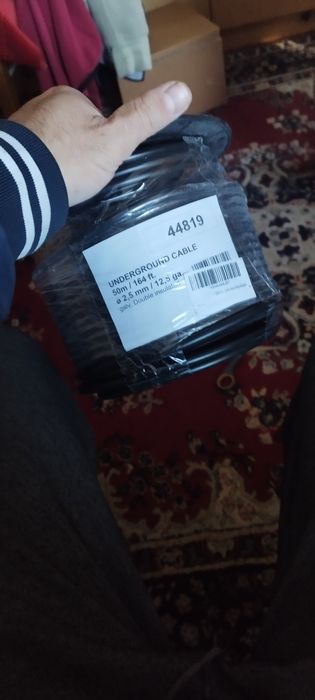 Високоволтов подземен кабел ø 2,5 мм, 35 метра