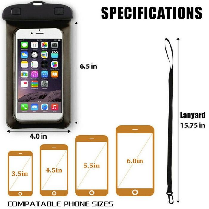 Водоустойчив калъф за смартфон телефон фотоапарат снимки под вода унив