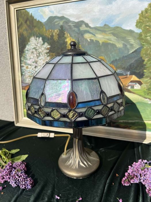 Красива ретро нощна лампа Tiffany в отлично състояние