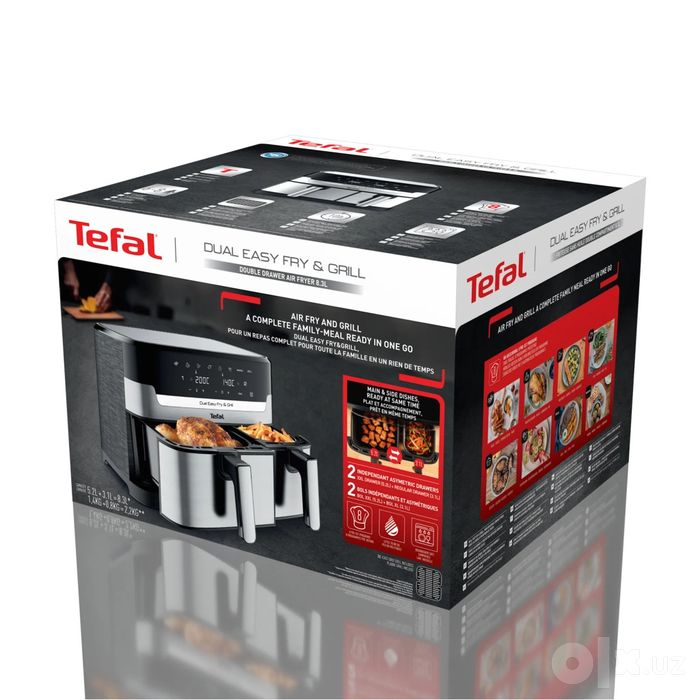 Аэрогриль Tefal Dual Easy Fry & Grill 8,3 л EY905D10