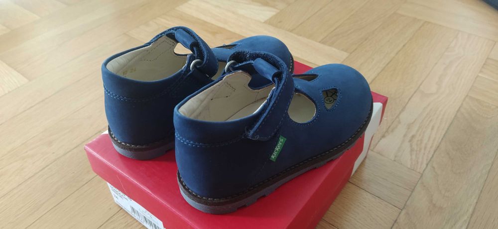 Детски обувки Kickers от естествена кожа