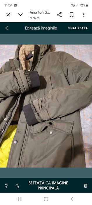 Geaca iarna copii. Lc Waikiki, culoarea verde ( oliver )