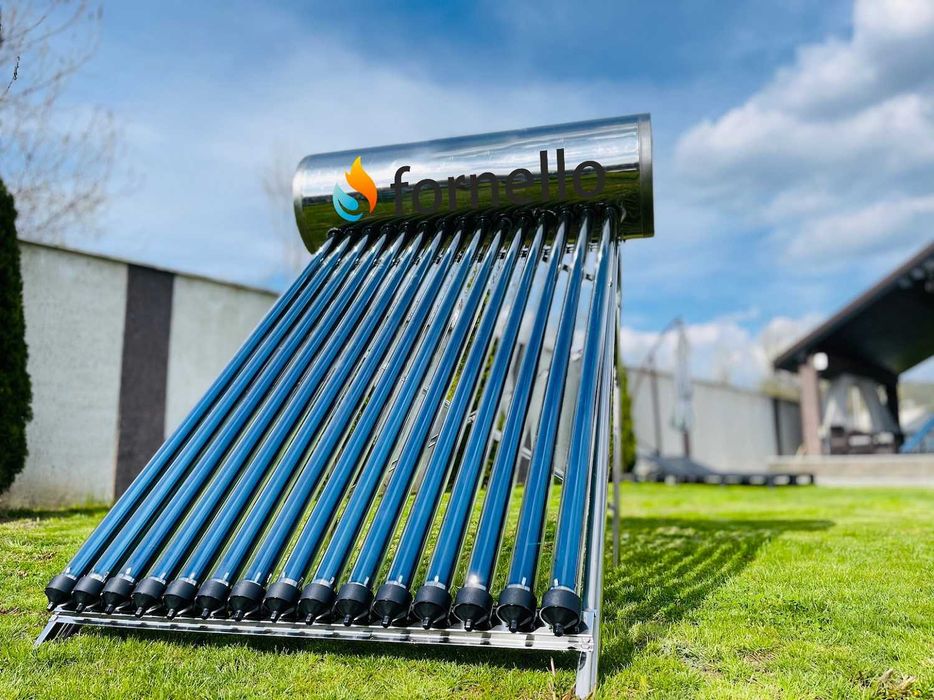 Set panou solar presurizat Fornello 18 tub si boiler inox de 160 litri