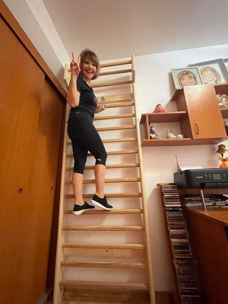 Spalier Gimnastica SCHROTH, 245x85 cm, Lacuit Natur, 16 Bare - M2.145L