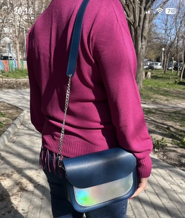 Портмоне / кардхолдър maya made.it естествена кожа и чанта Point bag