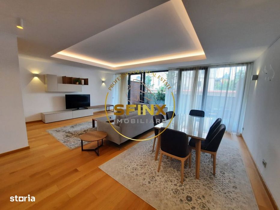 Primaverii, ground floor, fully furnished, very large terraces