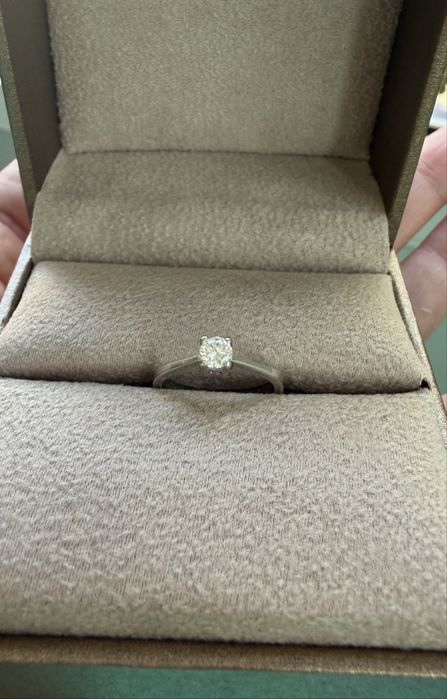 Inel din aur 14K (585) cu diamant natural