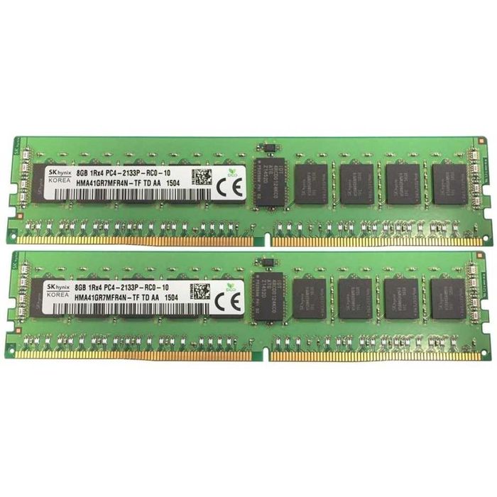 RAM 16GB 2x8gb RAM SK Hynix 2133Mhz DDR4 Registered ECC сървърна