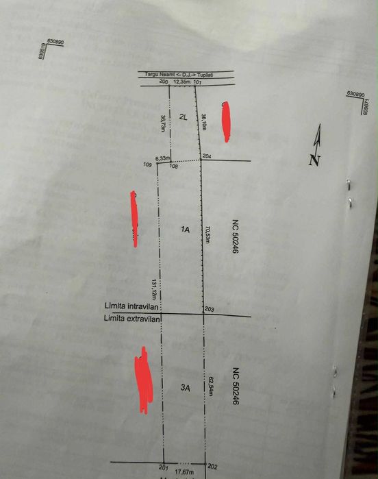 Teren de vânzare în comuna Petricani, jud. Neamț