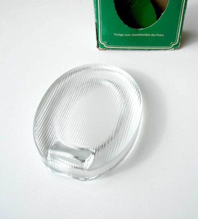 Стъклена фоторамка с елипсовидна форма