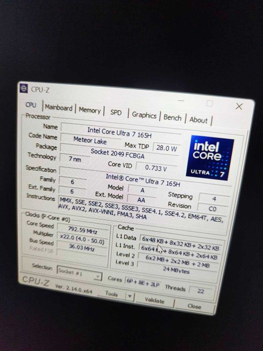 Lenovo ThinkPad P1 Gen 7 16”2,5K RTXA2000 Ultra 7 165H 16RAM 512GB SSD