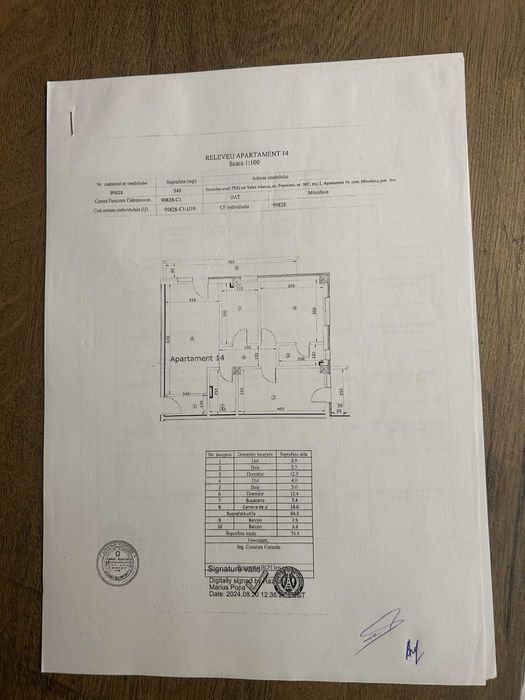 Persoana Fizica Vând Apartament3camere 2bai 2balcoane 74,40 Mp Parcare+Boxa+Tva inclus!