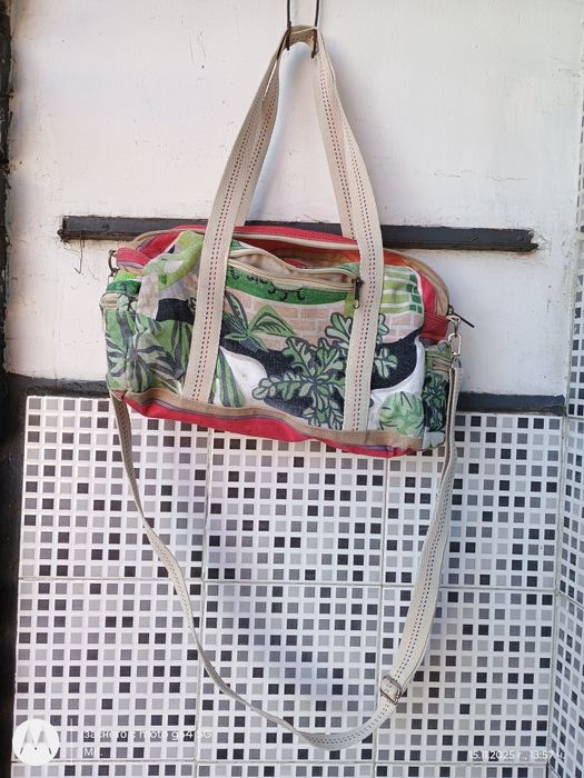 Тийнежърска брезентова арт дамска чанта