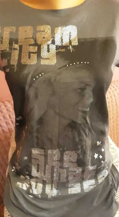 Сива Тениска с щампа