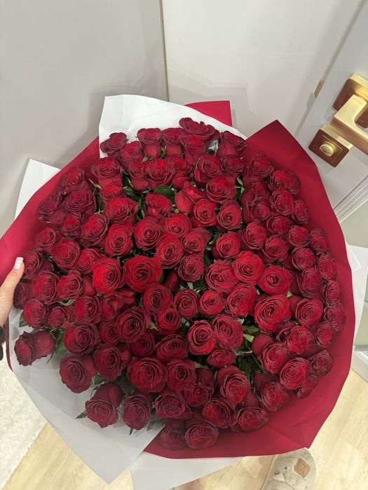 101 метровые розы свежие