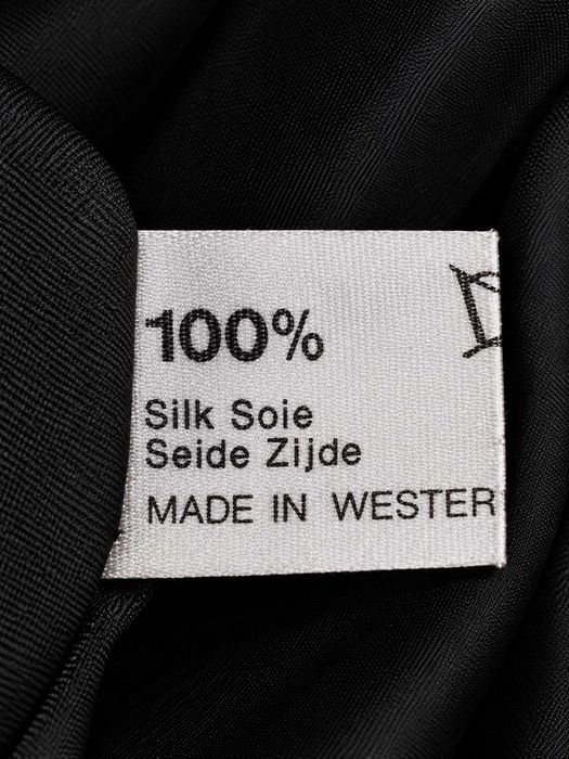 Fustă plisată Renzo Couture damă, neagră cu imprimeu baroc auriu, 100% mătase, mărimea L