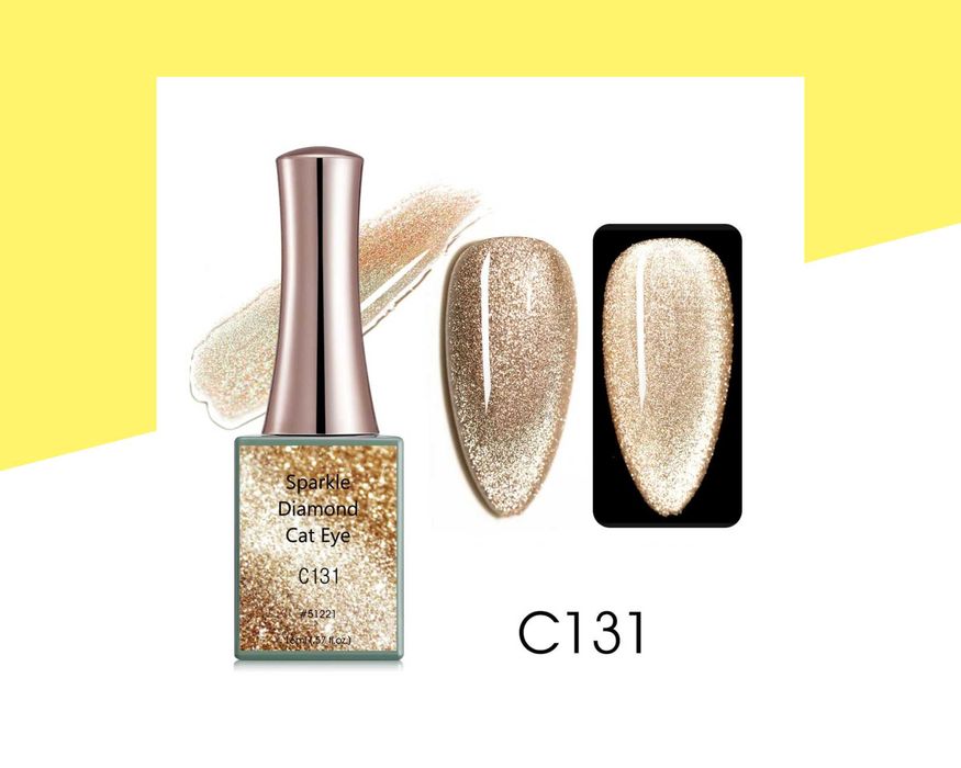 Професионален UV/LED магнитен блестящ гел лак CANNI - 16 мл.