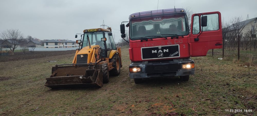 Buldoexcavator  camion excavator de inchiriat