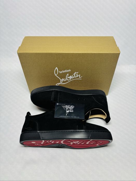 Christian Louboutin Low piele intoarsa negru 41