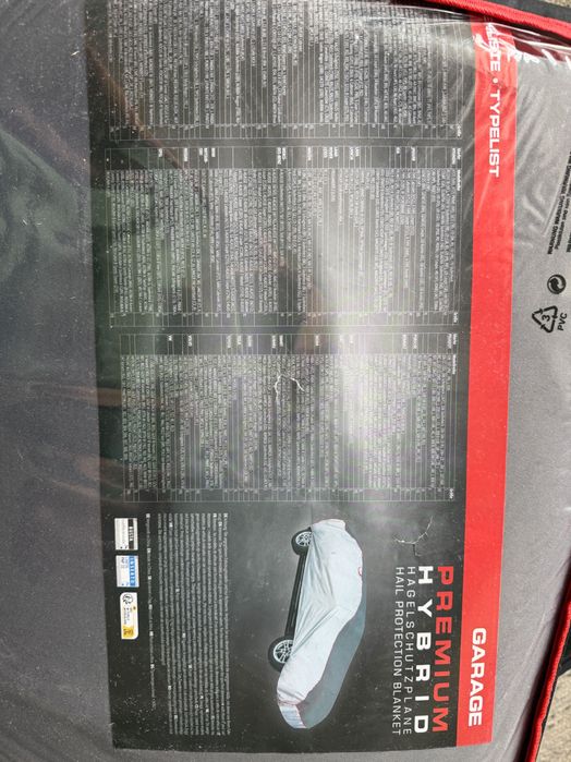 Prelată auto anti-grindină Premium Hybrid – Mărimea L | Walser Garage