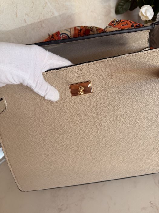 Дамска чанта Hermes Birkin бежова