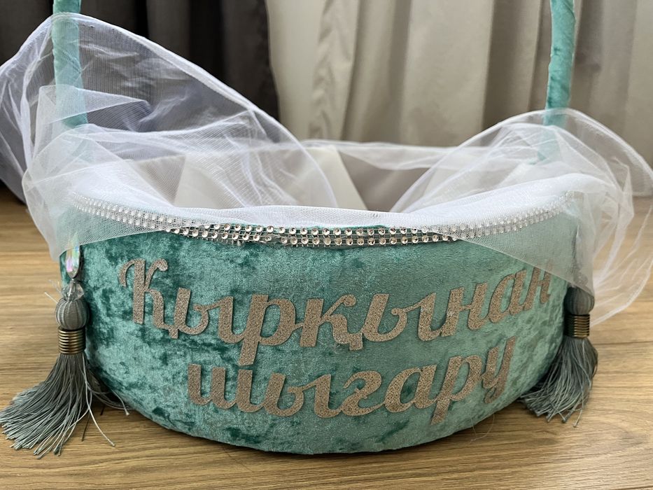 Корзинка голубая