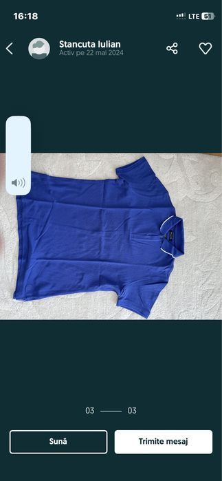 Tricou albasru MASSIMO