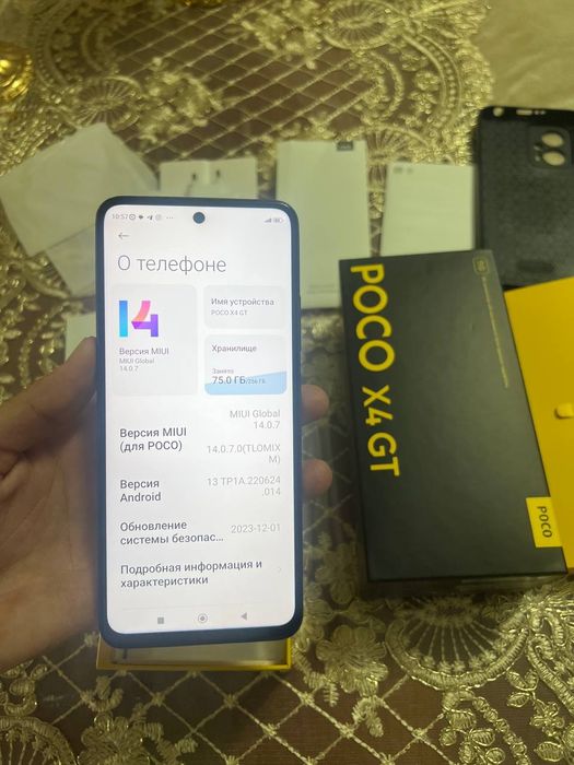 Poco x4 Gt 5G 8+5/256Gb ideal