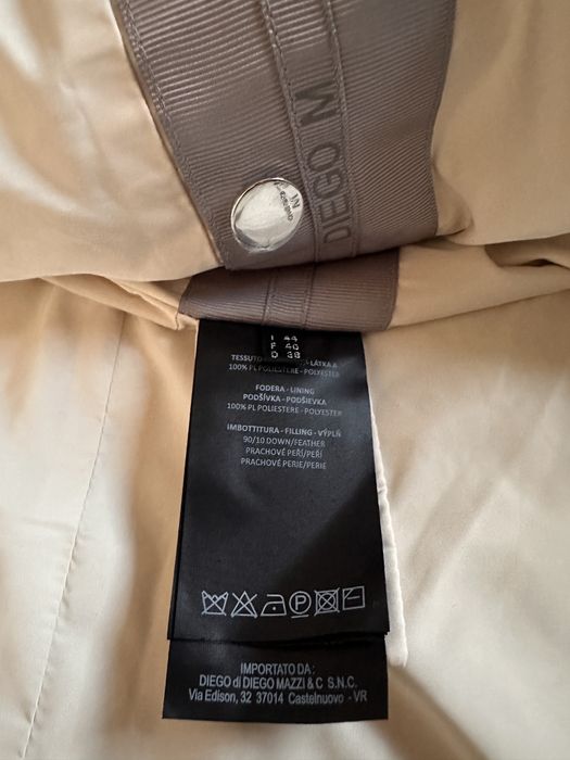 Geaca-jacheta dama,puf-blana naturala,Diego M,marime 40 si 44