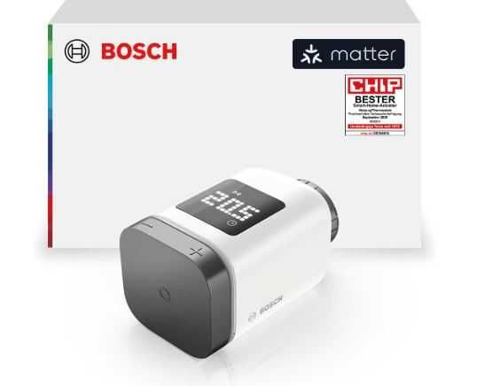 Bosch Smart Home – Termostat inteligent pentru calorifer II [+M], compatibil cu Matter