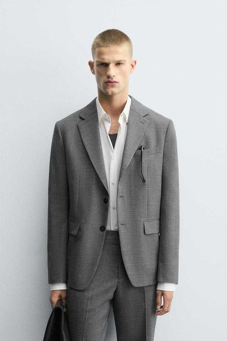 Кариран блейзър/сако Zara 56/XXL