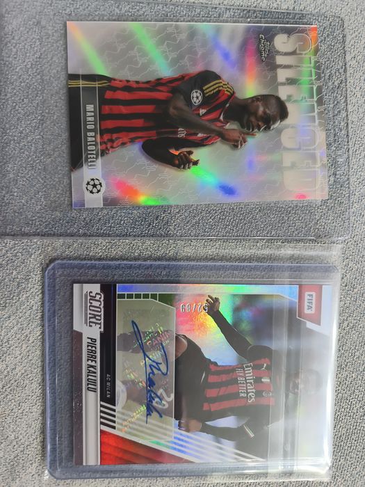 Topps AC Milan relic auto numbered, Милан спортни карти, номерирани, автограф, реликви лот