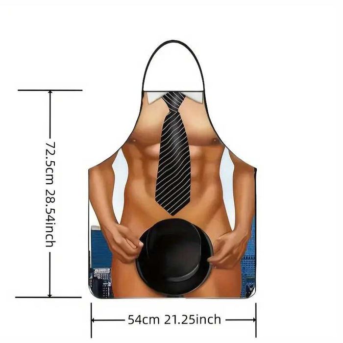 Нова забавна готварска престилка Джентълмен