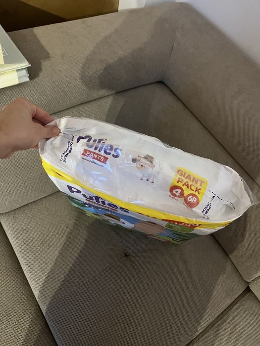 Pampers nr 4 puffies chilotel 3 baxuri