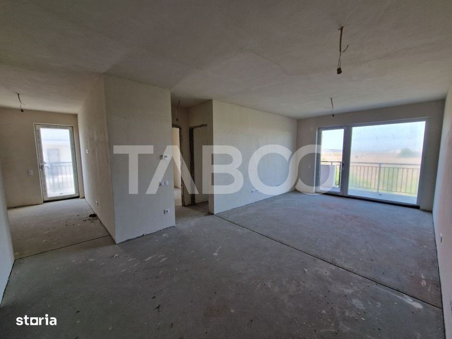 Apartament 3 camere 2 bai bloc cu lift zona de case in Turnisor — fotografia 2