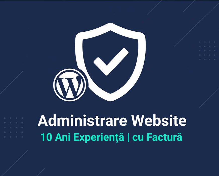 Administrare și Mentenanță Website, Magazin online [Factură, SRL, B2B]
