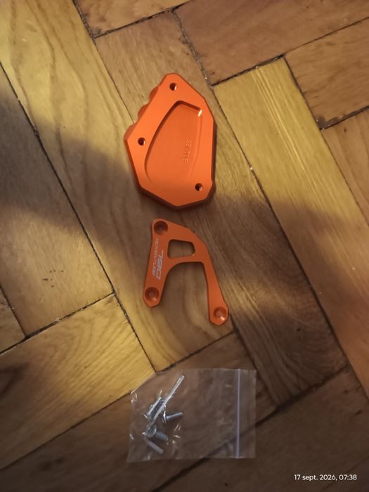 Protecții carter / capac ambreiaj SMOOG portocaliu – KTM 790 Adventure (cu șuruburi)