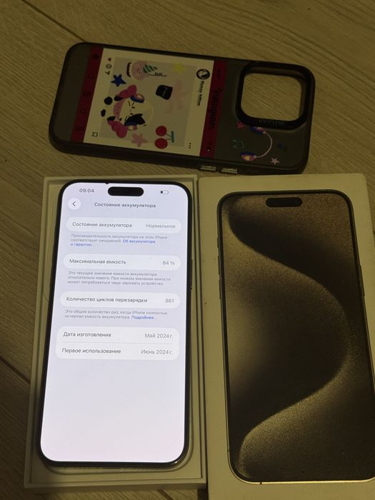 iPhone 15 Pro Max 256GB.85%.В Идеале! 10/10.
