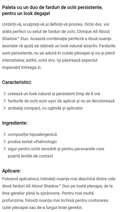 Fard pleoape original Clinique