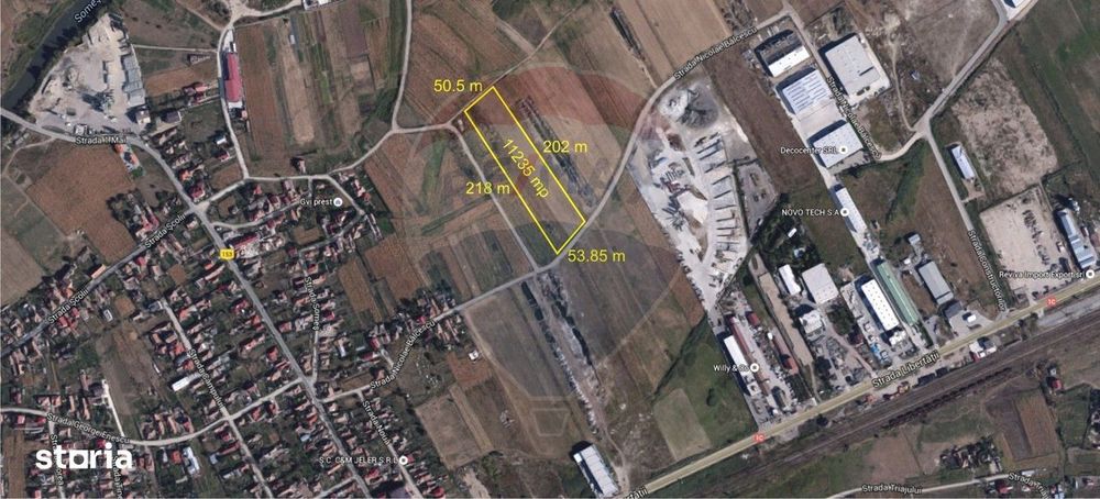 De vanzare teren industrial cu PUZ aprobat