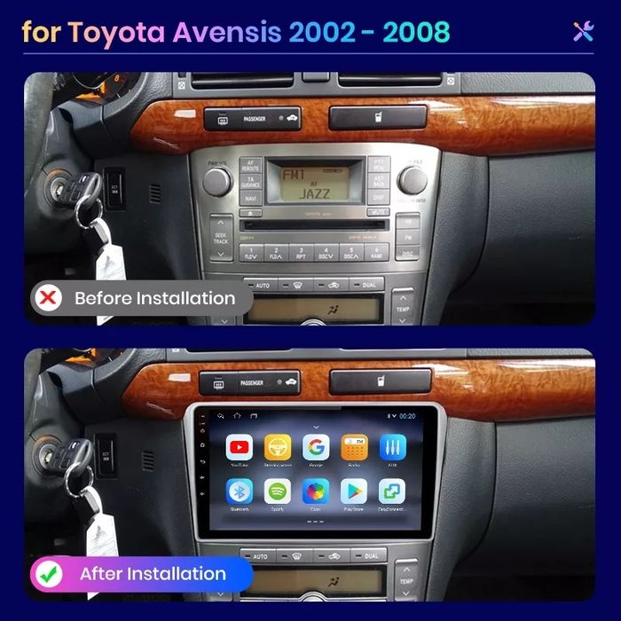Мултимедия Toyota Avensis T25 Android Тойота Авенсис GPS