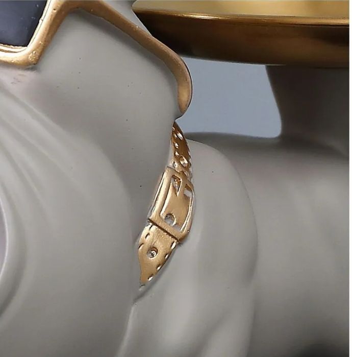 Конфетница ключница статуэтка Бульдог